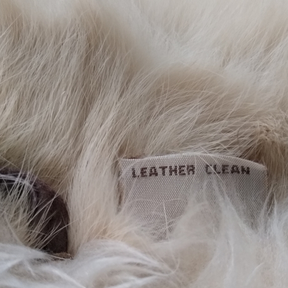 Vintage Brown and Cream Fur-Trimmed Jacket - Picture 8 of 9